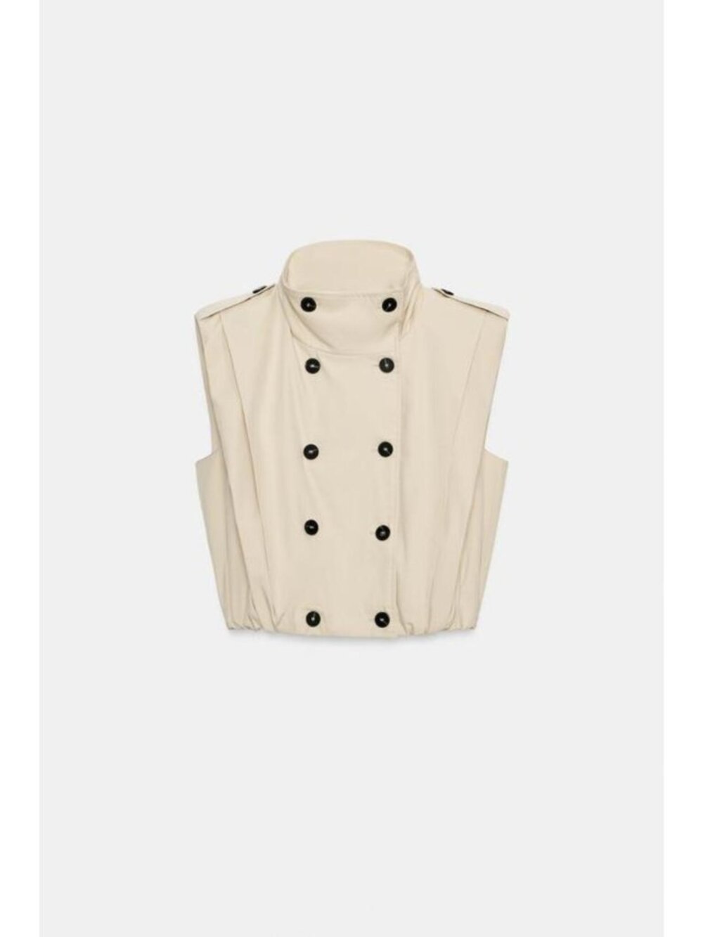 ZARA PLEATED BUTTON-UP VEST 8338/770/710